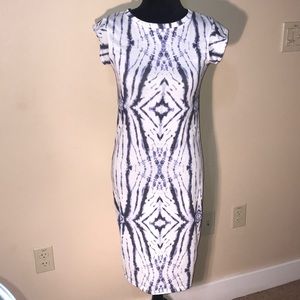 RIVER ISLAND tie dyed blue and white dress!